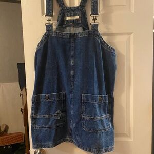 We The Free Overall Smock Mini Top Sapphire Wash SZ L